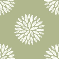 Delicate Floral Olive Green ταπετσαρία