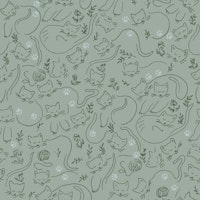 Sleeping Cats in the Meadow ταπετσαρία