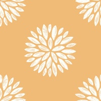 Delicate Floral Sunburst Yellow ταπετσαρία