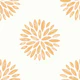 Delicate Floral Beige Sunburst