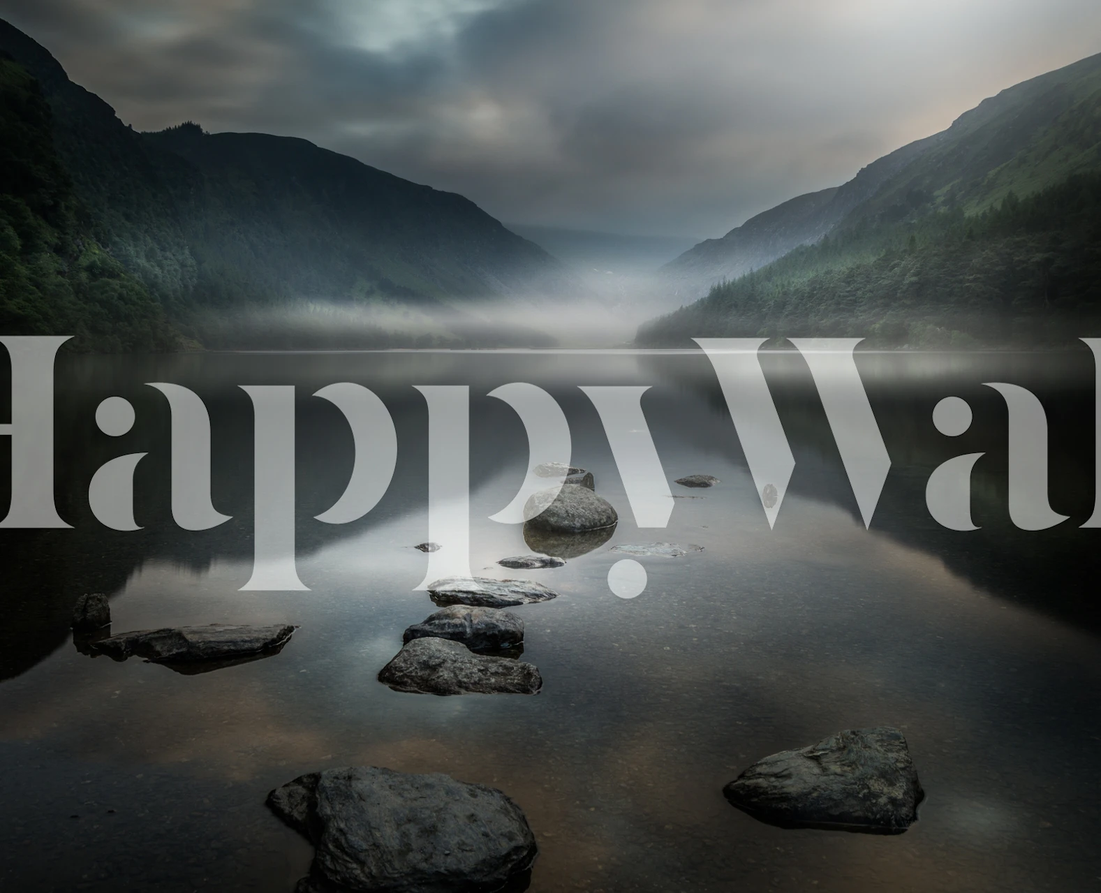 Silent Valley wallpaper in a serene room