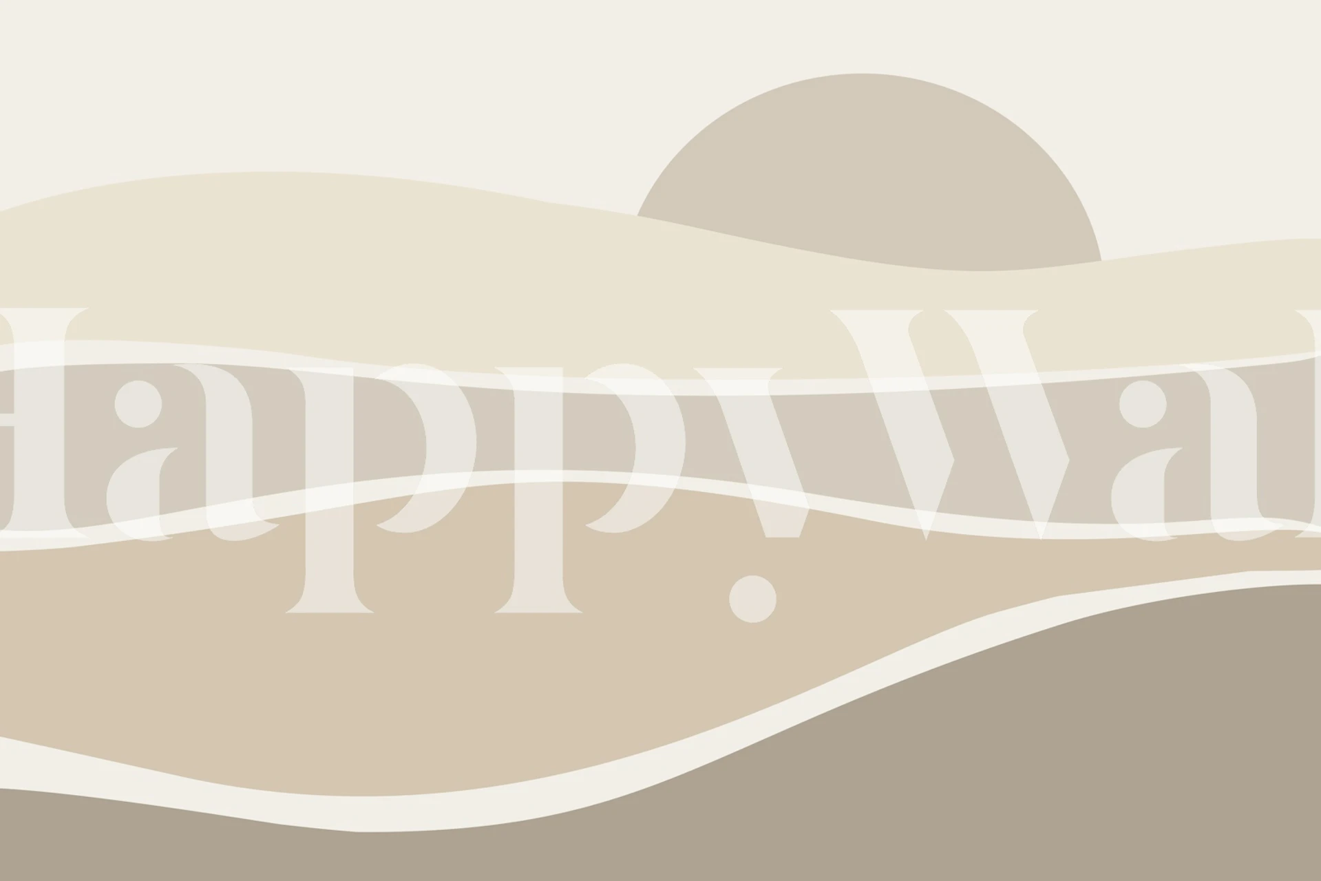 Earthy Tones Landscape wallpaper in a room