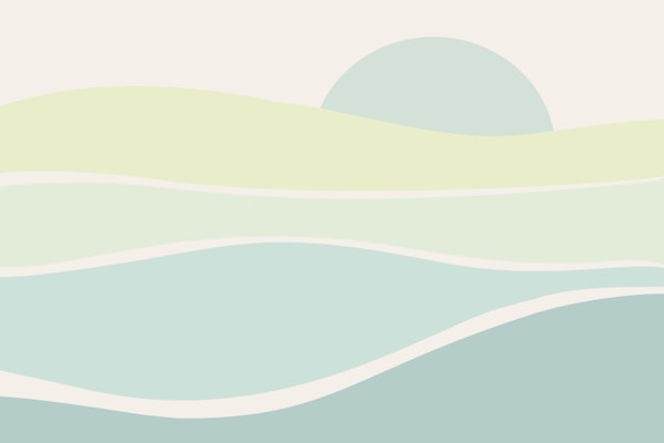 Soothing Pastel Landscape Green