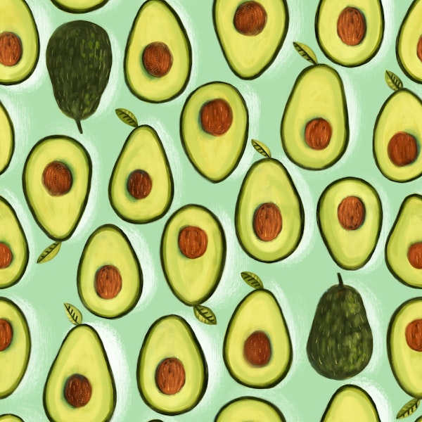 Bold Avocados - Blue