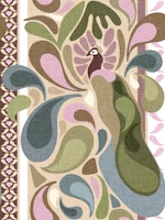 Grandmillennial Peacock Elegance tapet