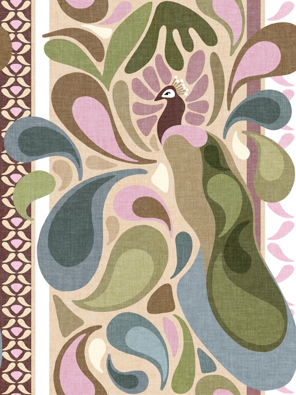 Grandmillennial Peacock Elegance