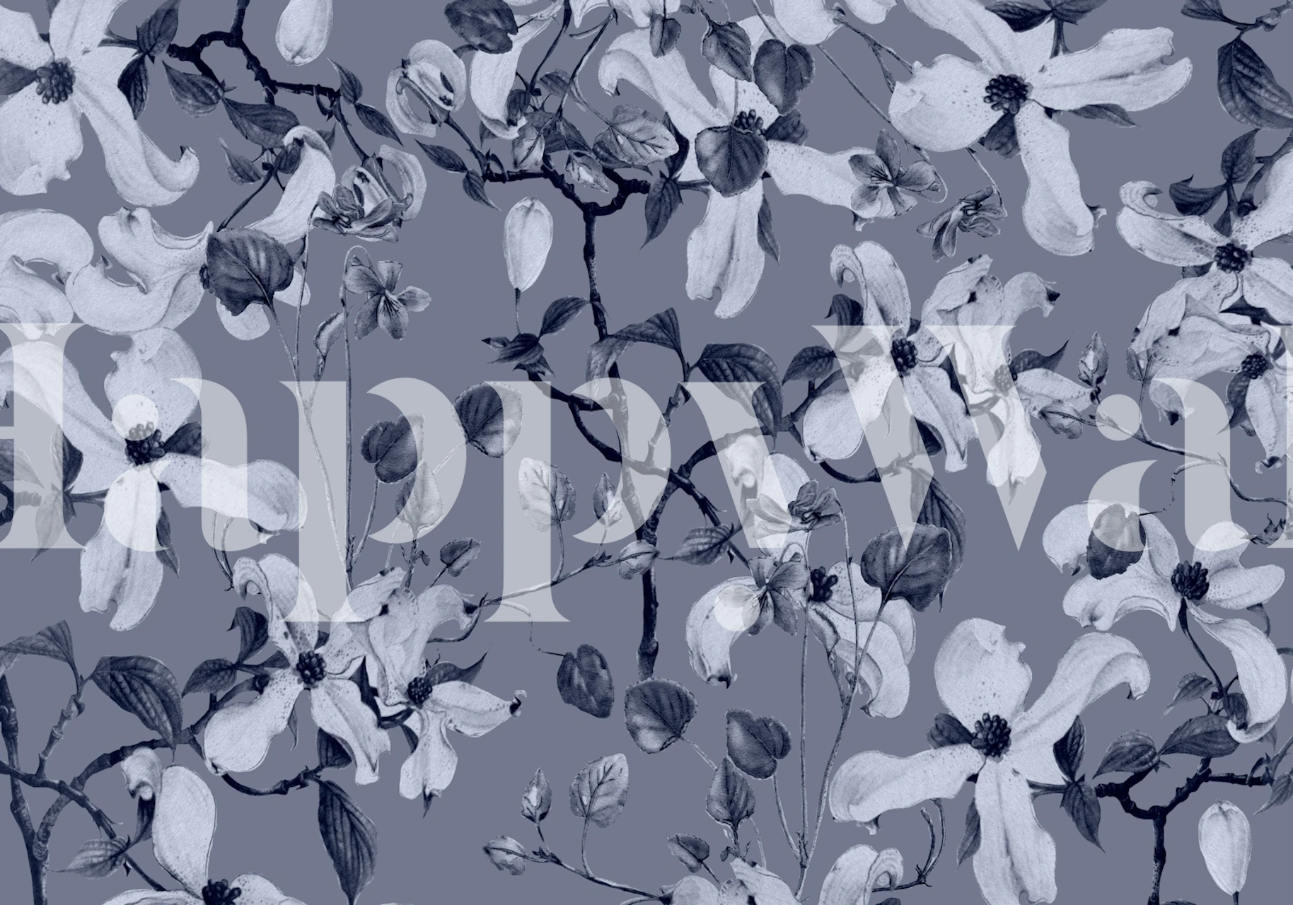 Vintage Botanical Serenity tapetmønster