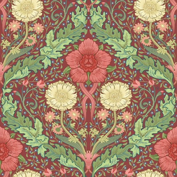 Floral Majesty in Red