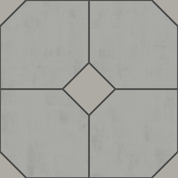 Geometric dots tile L texture – gray