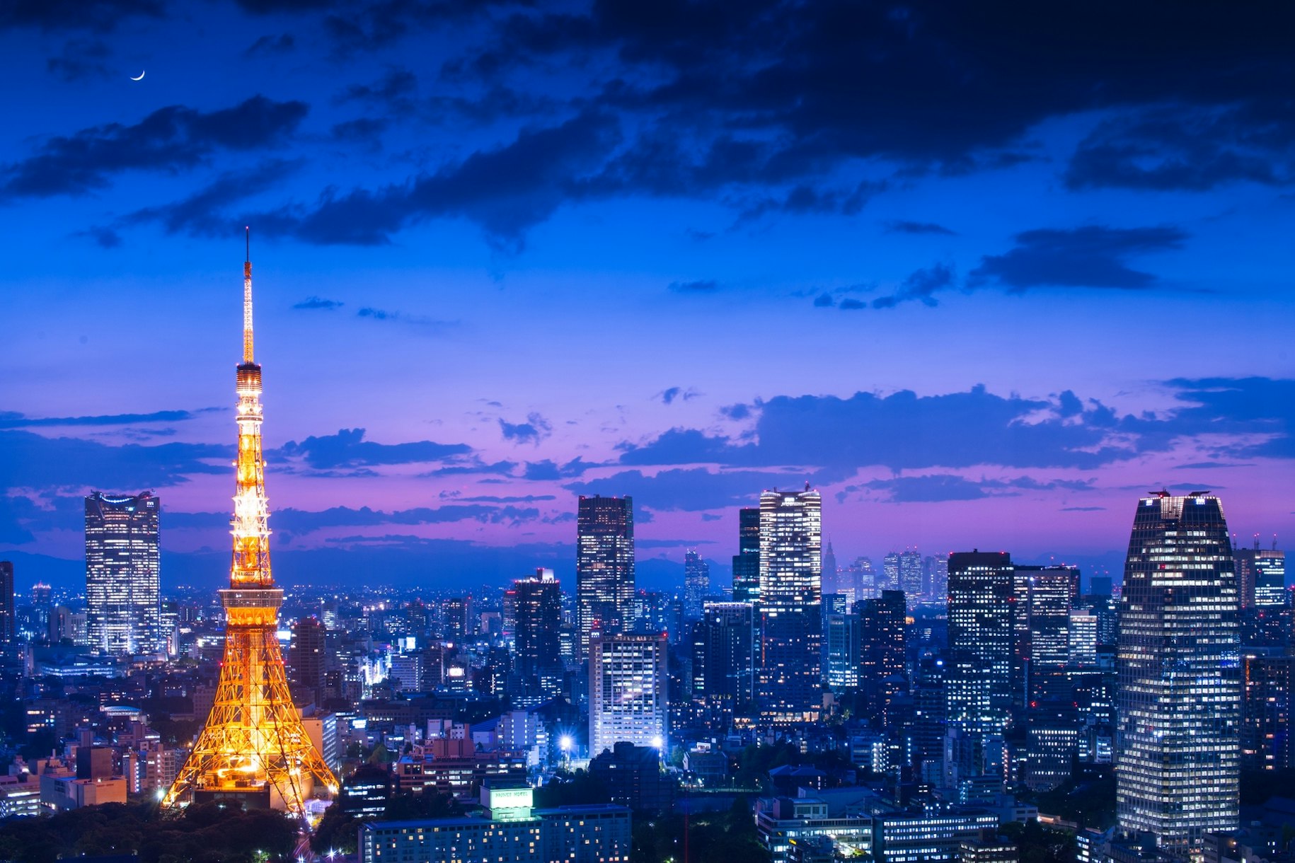 Tokyo Night View Wallpaper Happywall
