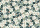 autumn flowers - mint background
