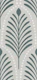 art deco leaves - grey mint
