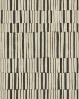 broken stripes - black on jute papiers peint
