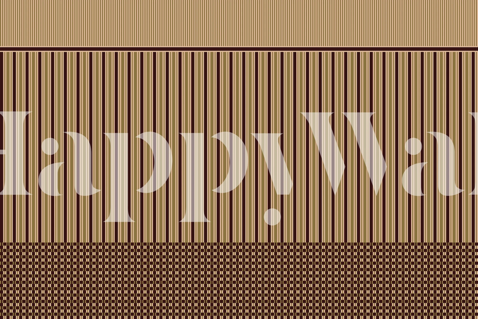 Striped pattern in brown and honey colors wallpaper