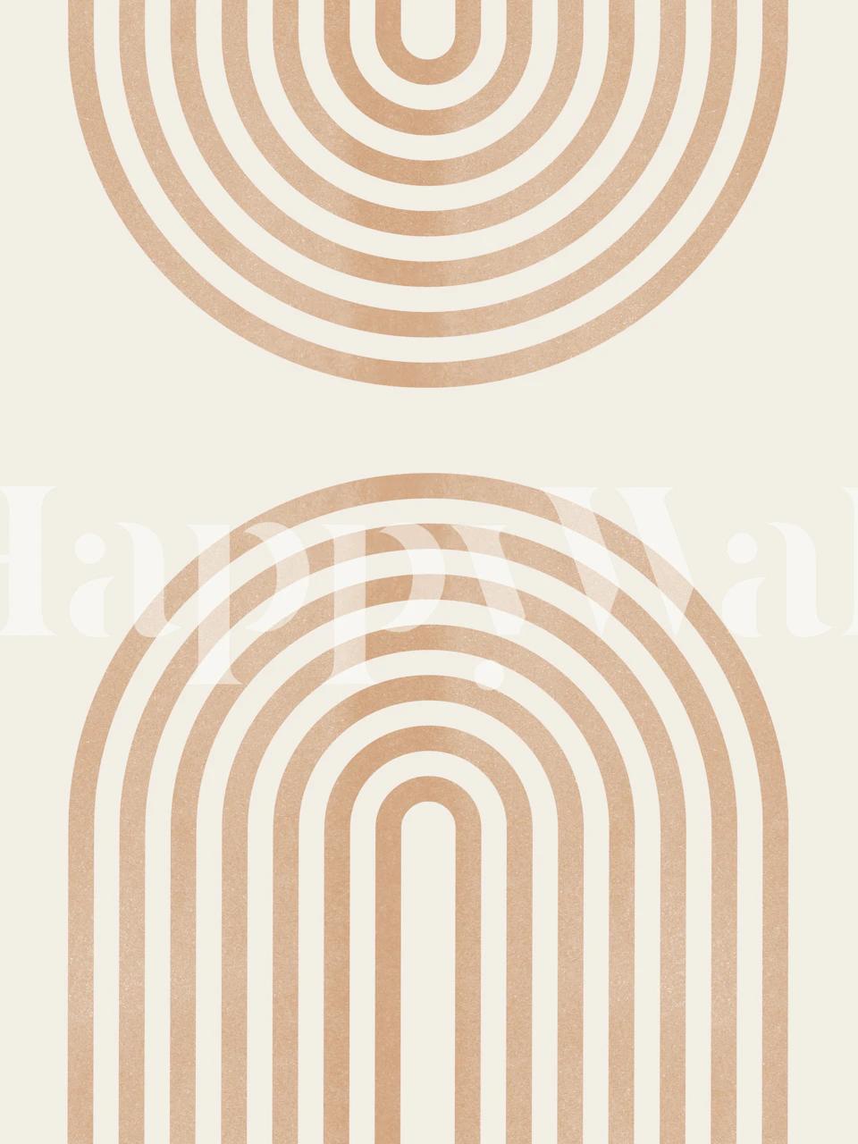 Papel de parede Minimalist Arches em um quarto elegante