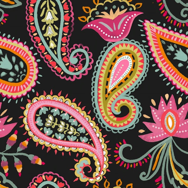 Colorful Paisley Delight
