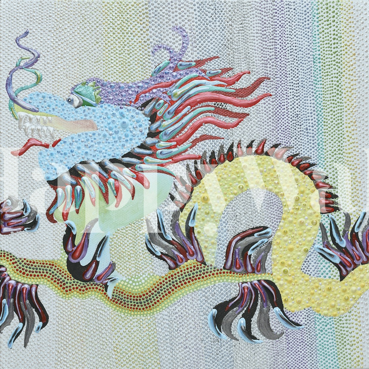 Daring Dragon-tapetti esillä tyylikkäässä huoneessa