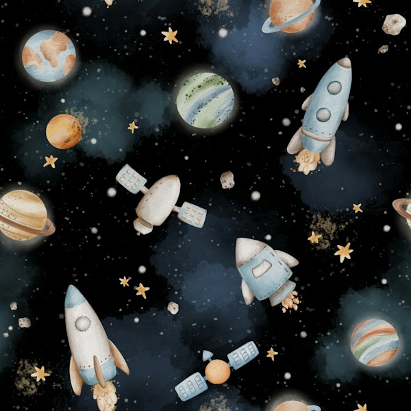 Rocket Journey in Space Small