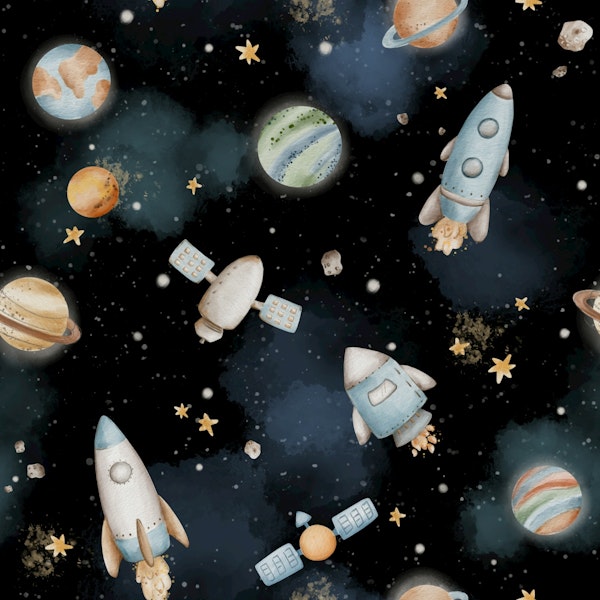 Rocket Journey in Space Large