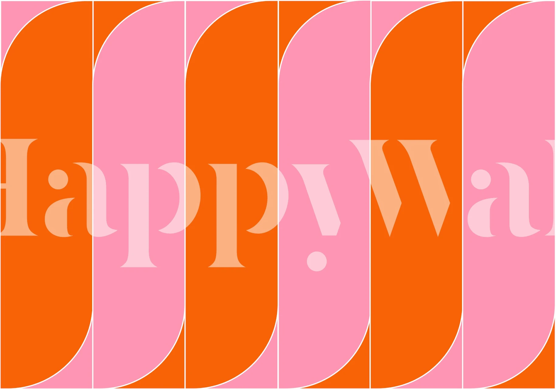 Dynamic Retro Lines wallpaper in a room