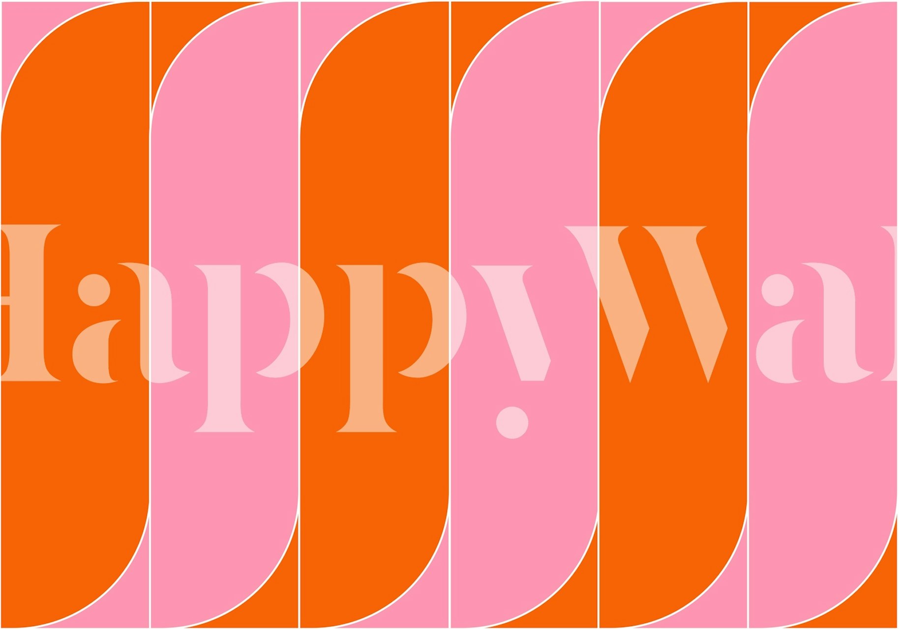 Dynamic Retro Lines wallpaper in a room