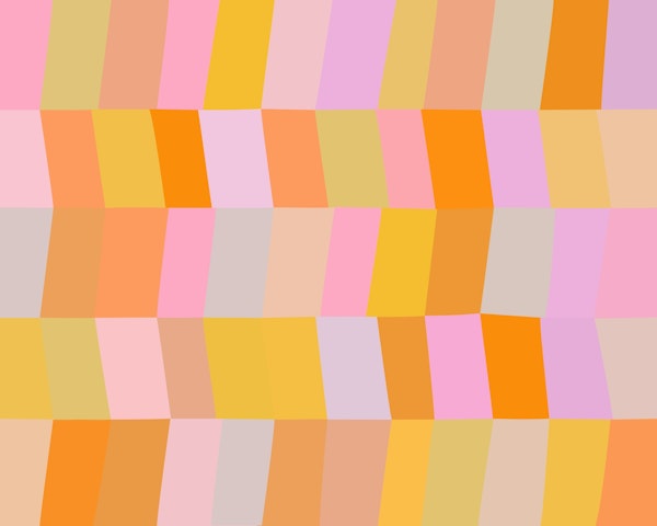 Soft Wavy Checkered Geometric Pastels