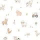 Charming Farmyard Friends Small on White