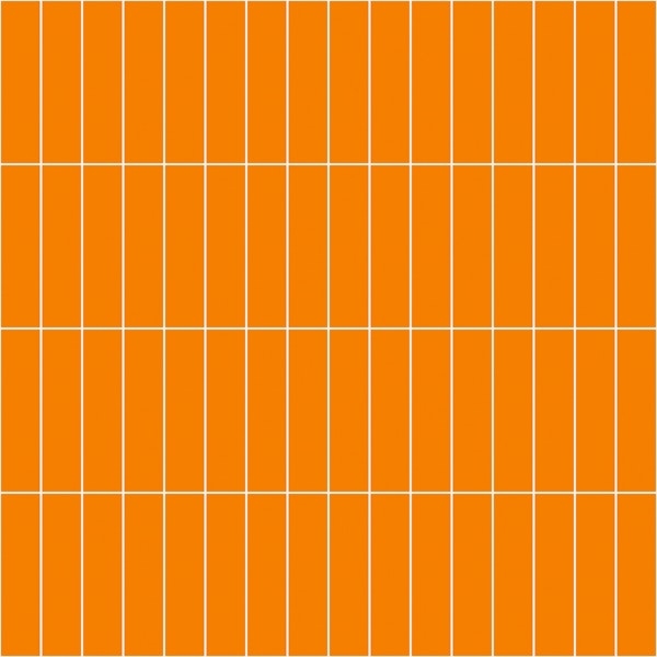 Vertical Grid Pattern - Orange and White