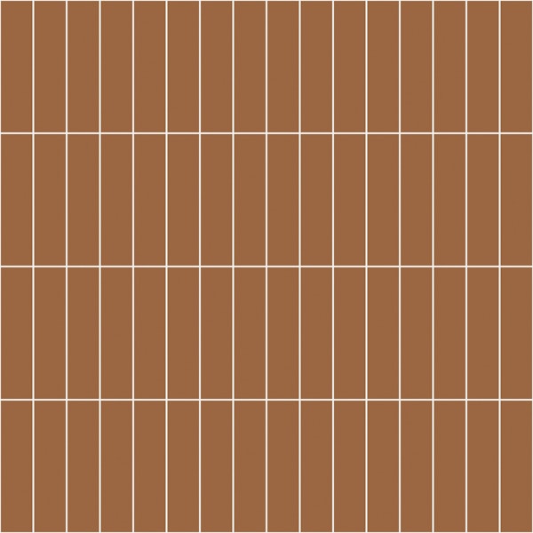 Vertical Grid Pattern - Brown and White