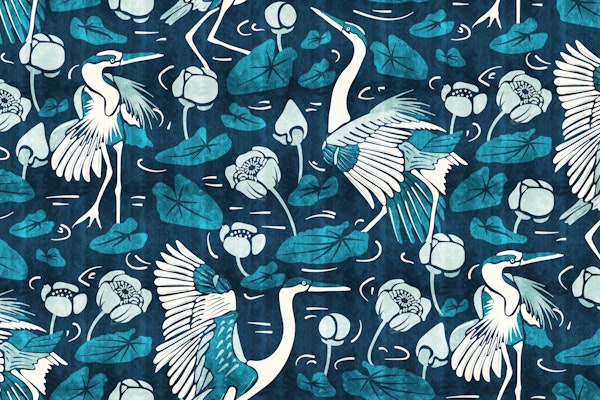 Nymph Lake- Herons Dance in Lily Pond