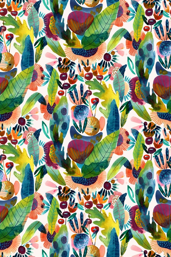 Vibrant Jungle Flora