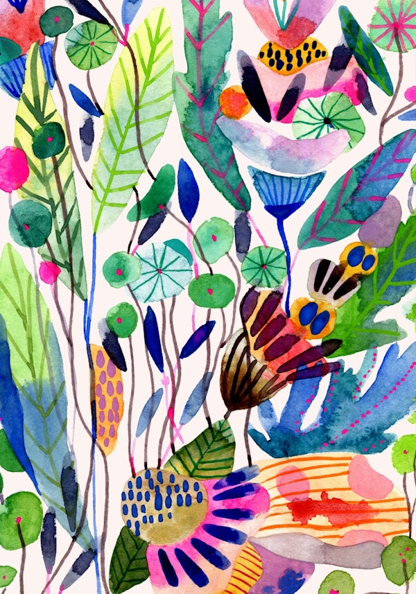 Watercolor Botanical Haven