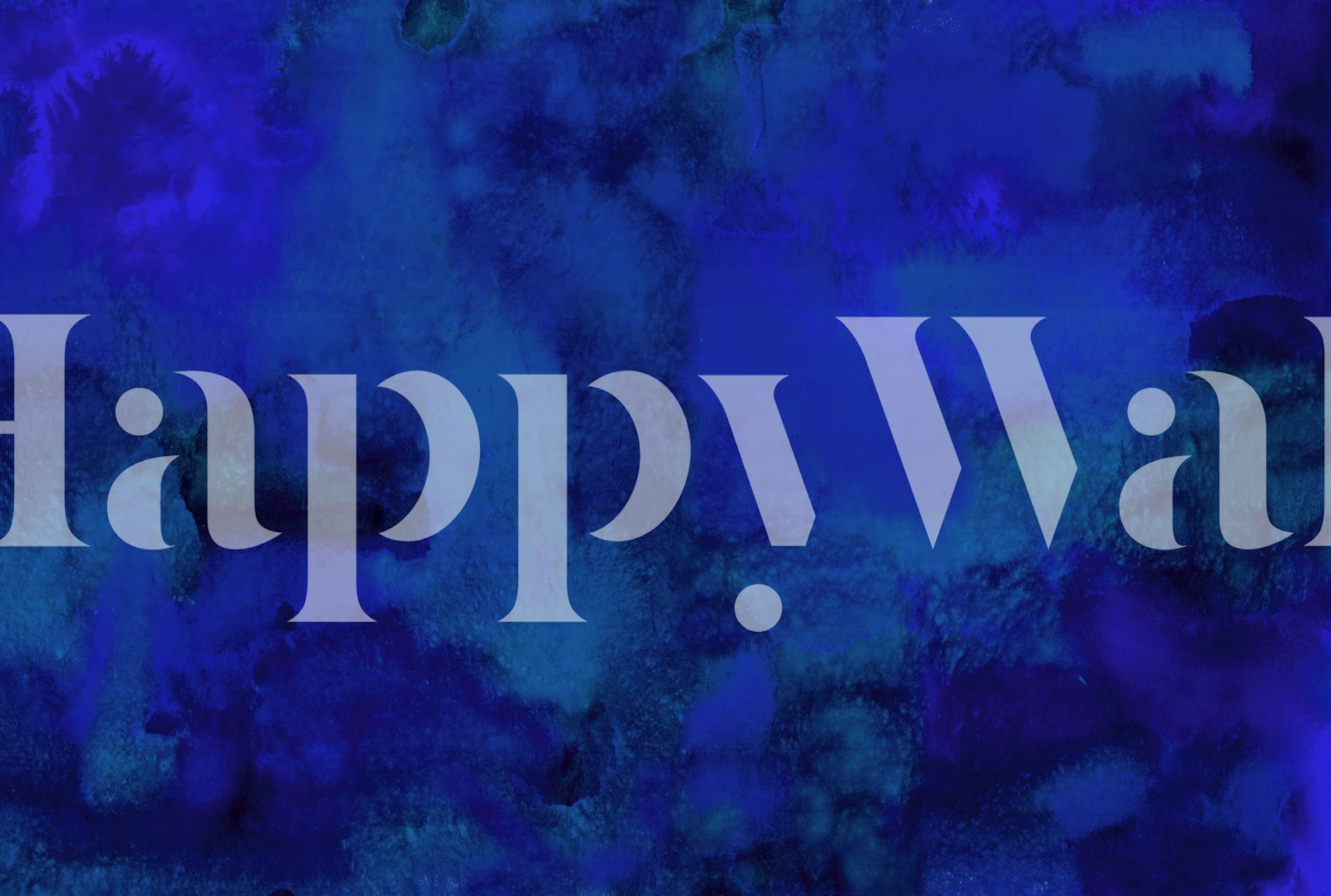 Carta da parati Deep Blue Serenity in una stanza