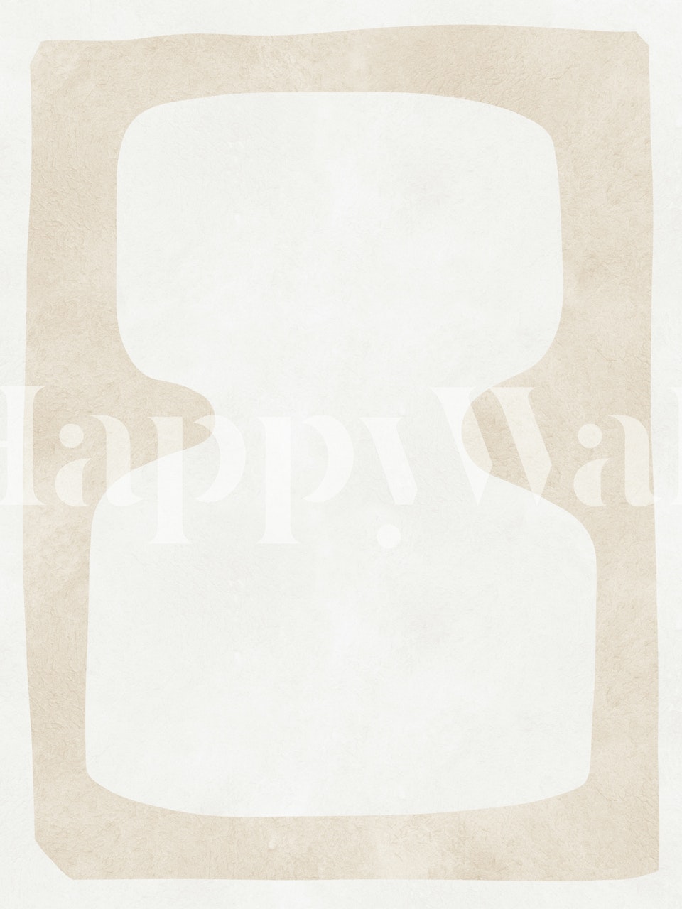 Neutral Abstract Form wallpaper in a room