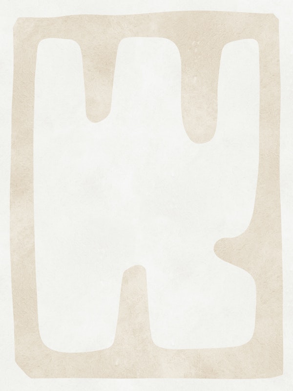 Minimalist Beige Block Art