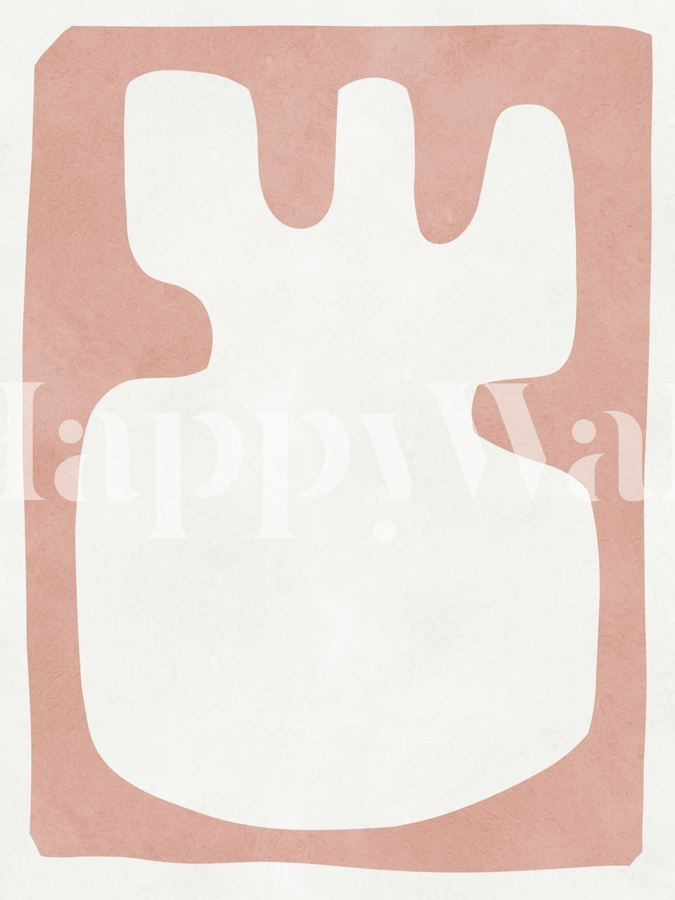 Abstract Earthy Tones wallpaper in a room