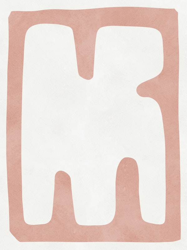 Blush Serenity Abstract