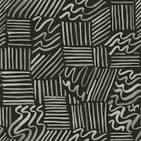 Black Modern Abstract Geometric fun Doodles tapet