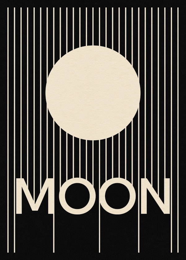 Moon Graphic Poster