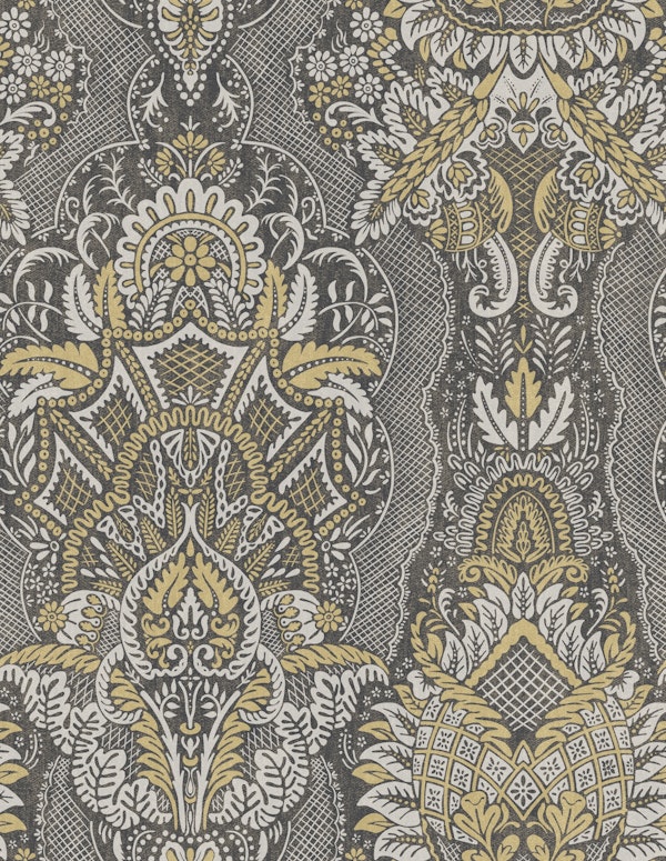 Ornate floral elegance warm grey