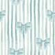 Vintage Striped Bow Watercolor in blue