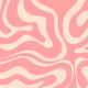 Blush Pink Modern Retro Liquid Swirl Abstract