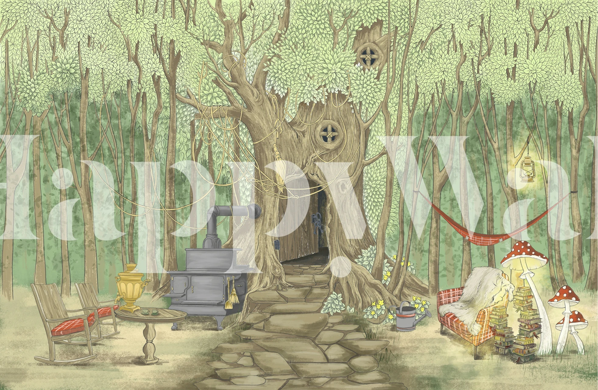 Imaginative Forest Adventure tapeta u sobi