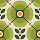 Vintage Retro Bold Botanical Charm in Green