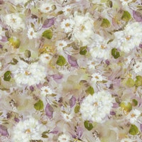 Delicately painted flowers for garden lovers behang