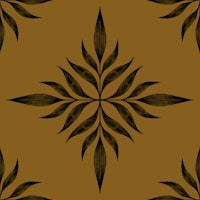 Luxe Tiled Palms - Mustard wallpaper