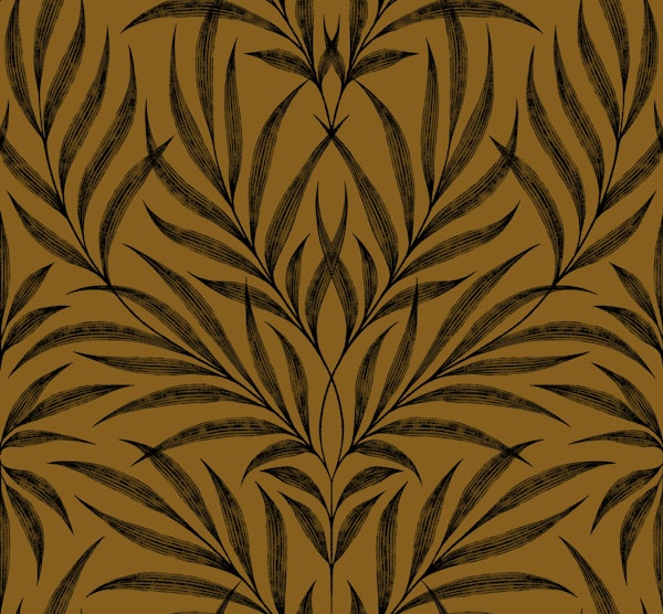Vintage Luxe Palms - Mustard