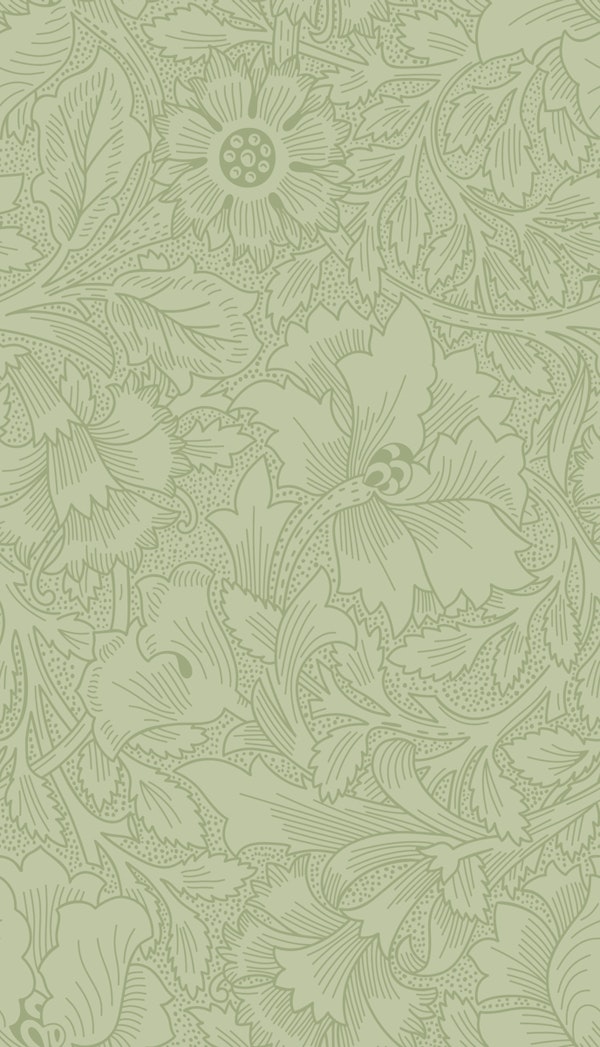 William Morris Poppy or Wreath 3