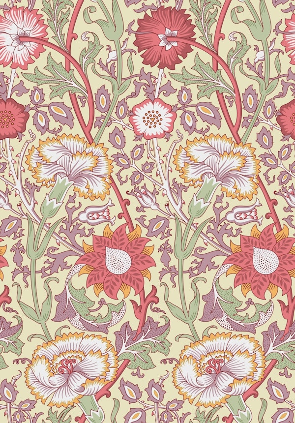 William Morris Pink and Rose 1