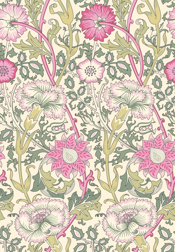 William Morris Pink and Rose 4